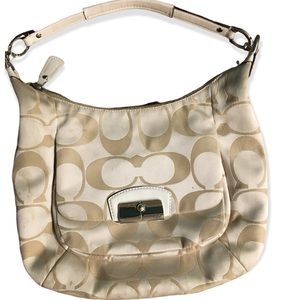 Coach kristin champagne hobo bags no crossbody